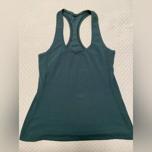 Stori Dark Green Racerback Tank Top